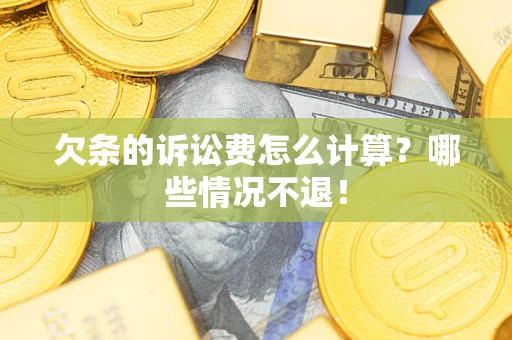 济南欠条的诉讼费怎么计算？哪些情况不退！