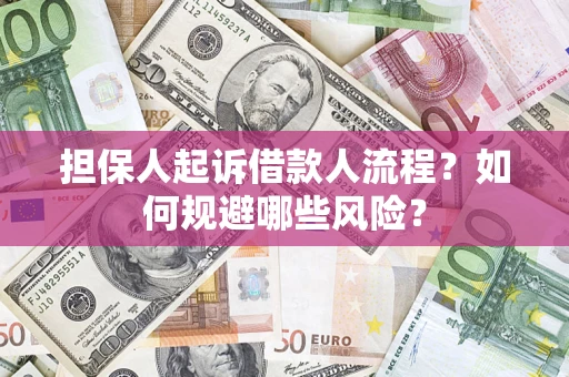 济南担保人起诉借款人流程？如何规避哪些风险？